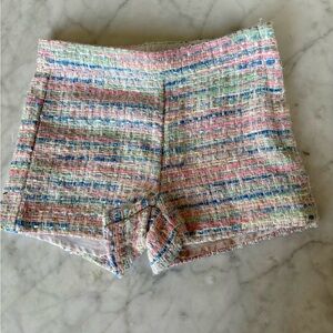 Janie and Jack Multicolor Tweed High Waist Shorts